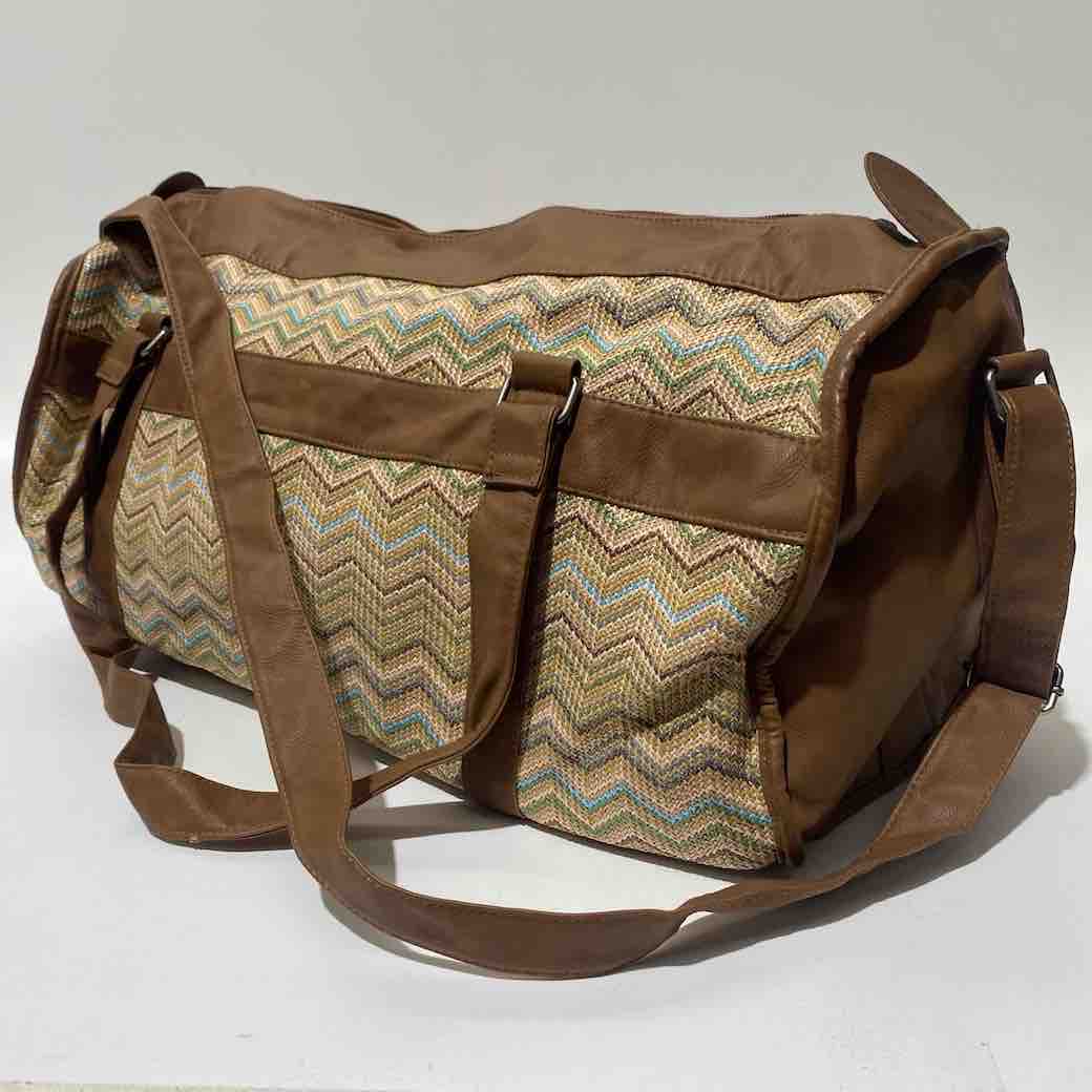 BAG, Overnight travel - Zig Zag w Brown Trim 